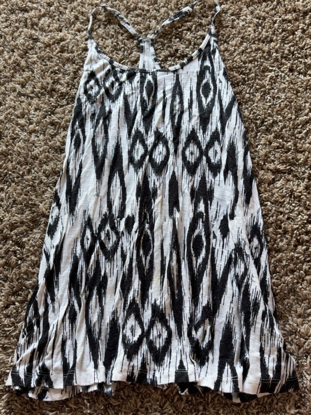 Maurices Black & White Patterned Women's Skirt